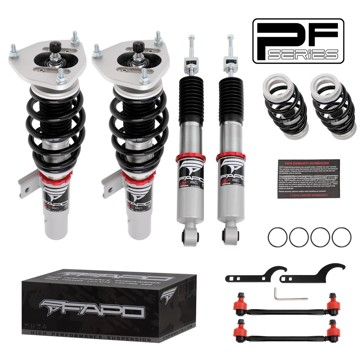 PF004120 PF Coilover for Volkswagen Jetta MK5 MK6 FWD 2006-2017