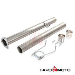 FAPO Muffler Delete Pipe Kit for Dodge Ram 2500 3500 13-17 6.7L Diesel Cummins 4in 409SS