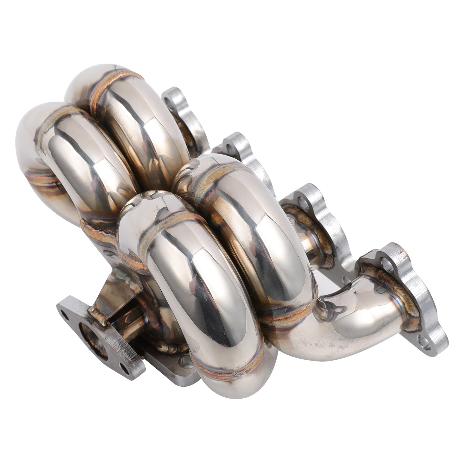 FAPO Turbo Manifold for Honda Civic del Sol CRX D15 D16 SOHC T3 38mm WG Ram Horn