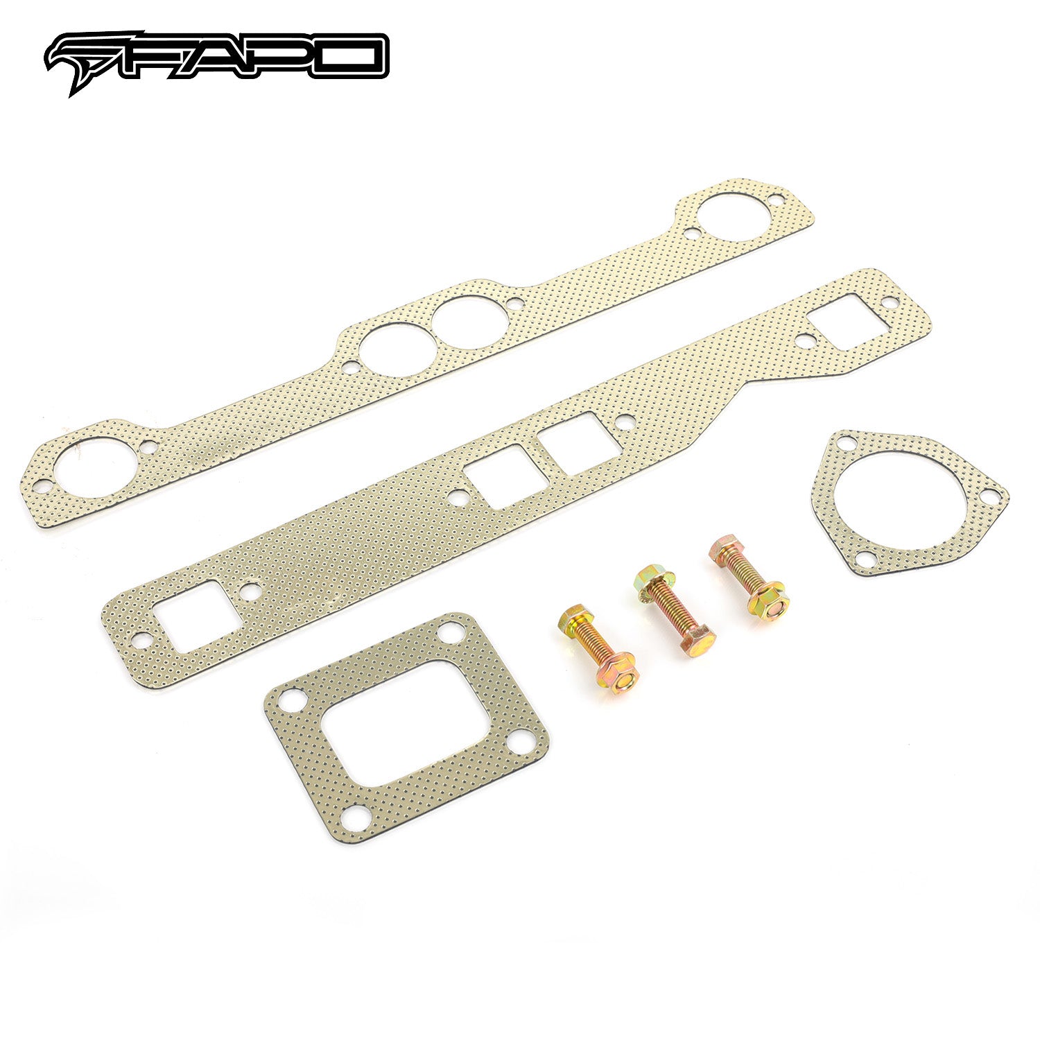 FAPO Single Turbo Headers for Chevy Nova Camaro Chevelle Caprice Small Block V8