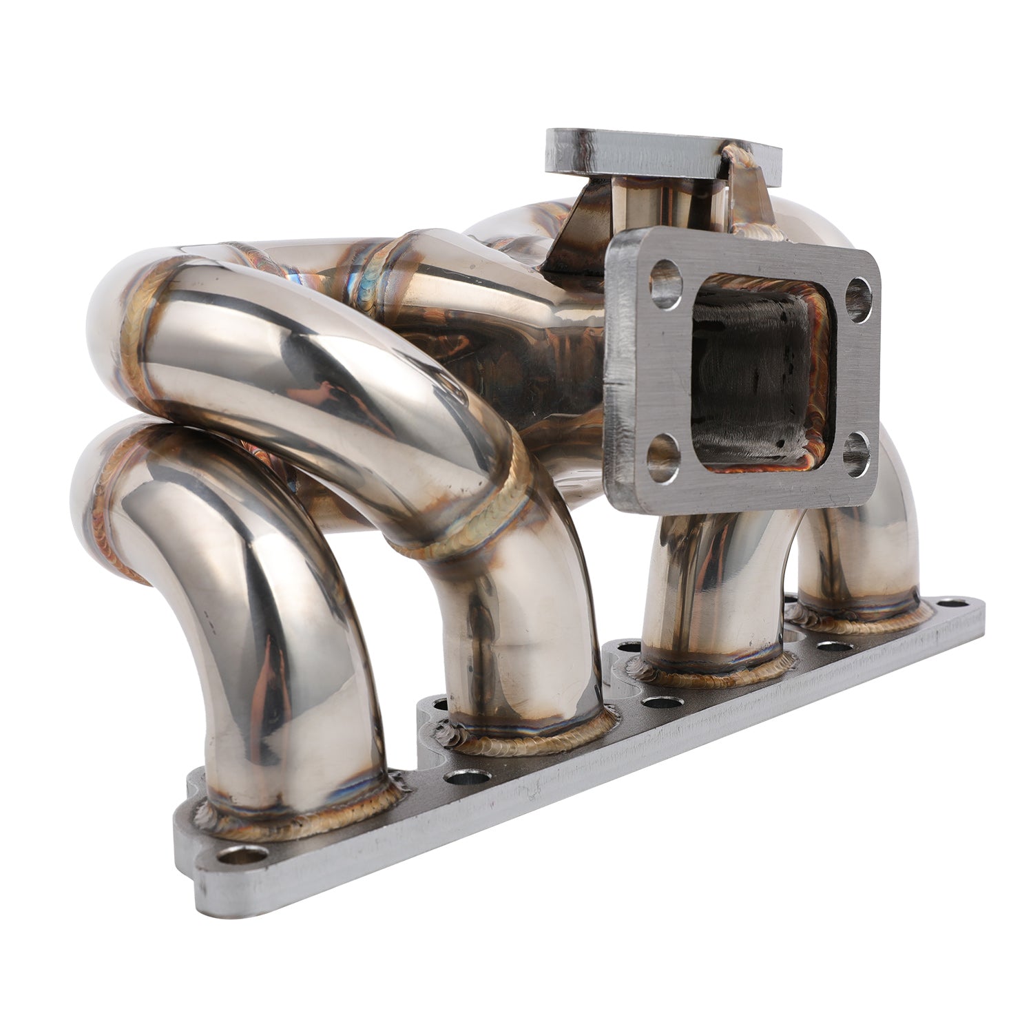 FAPO Turbo Manifold for Honda Civic del Sol CRX D15 D16 SOHC T3 38mm WG Ram Horn