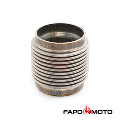 FE902010 Universal 2  ID T304 SS EXHAUST FLEX BELLOWS 2.55  Long Flex Joint Pipe ULTRA STRONG