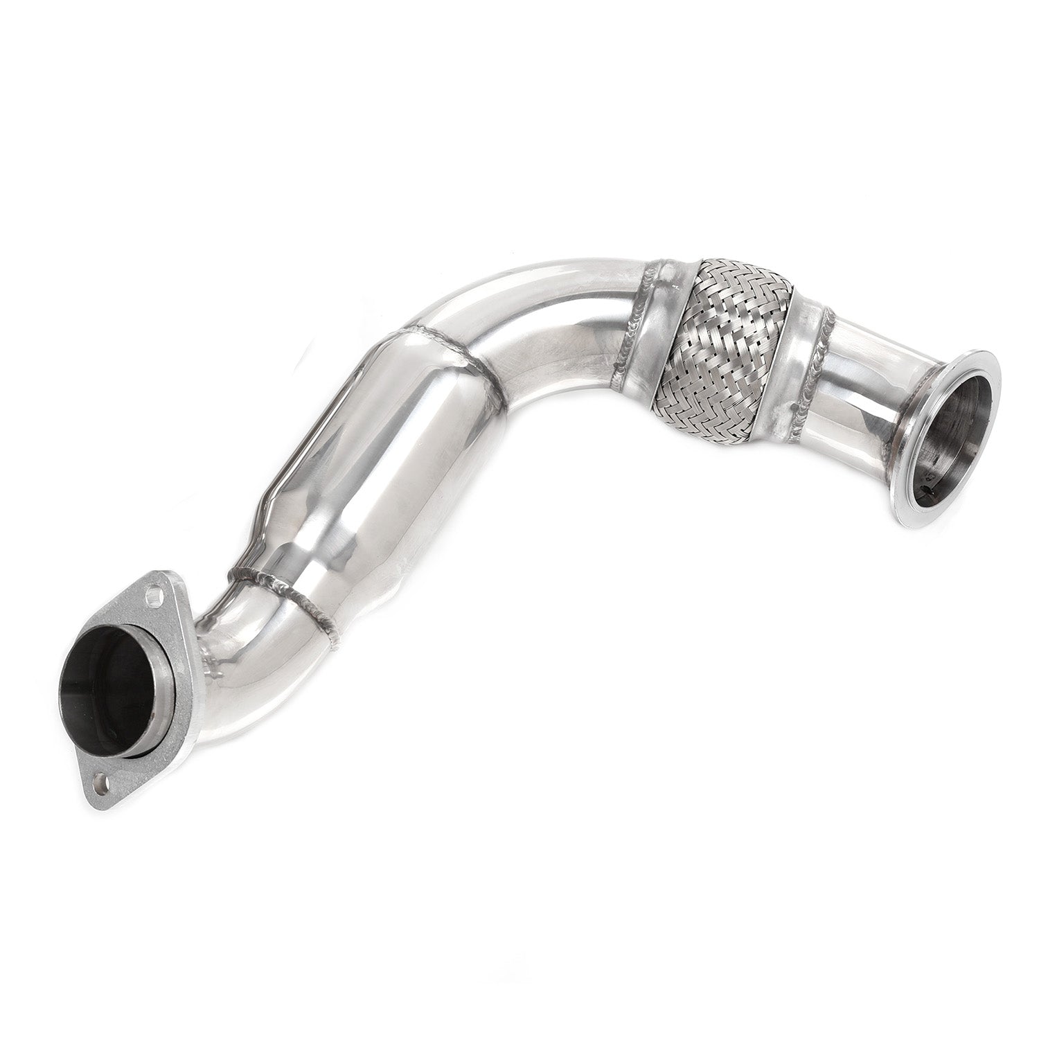 FAPO TURBO EXHAUST DOWNPIPE FOR 08-14 BMW 650i X6/X5/5/6/7-SERIES N63B44 4.4 V8