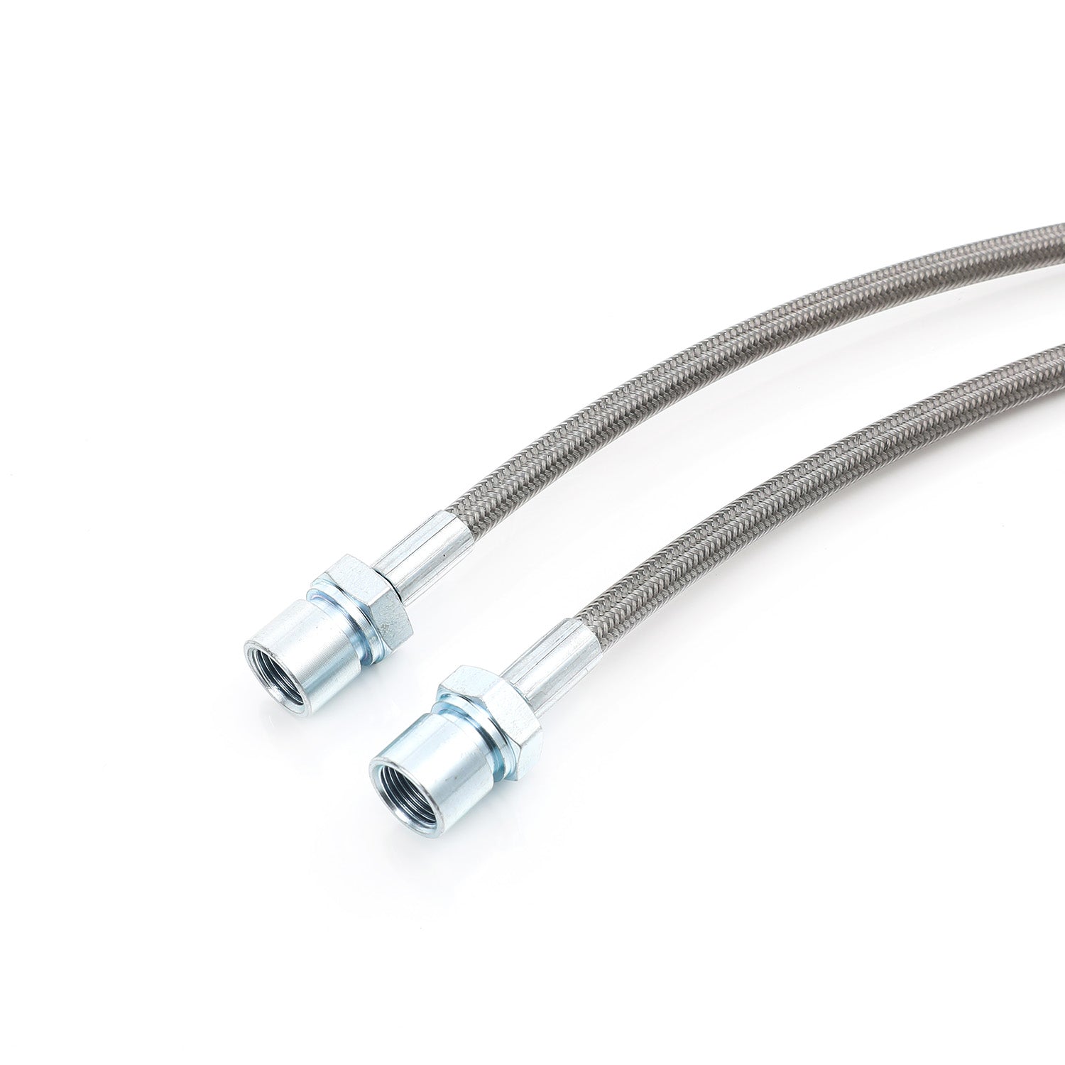 Front Stainless Steel Extended Brake Lines For 07-18 Silverado Sierra 5-7.5"lift
