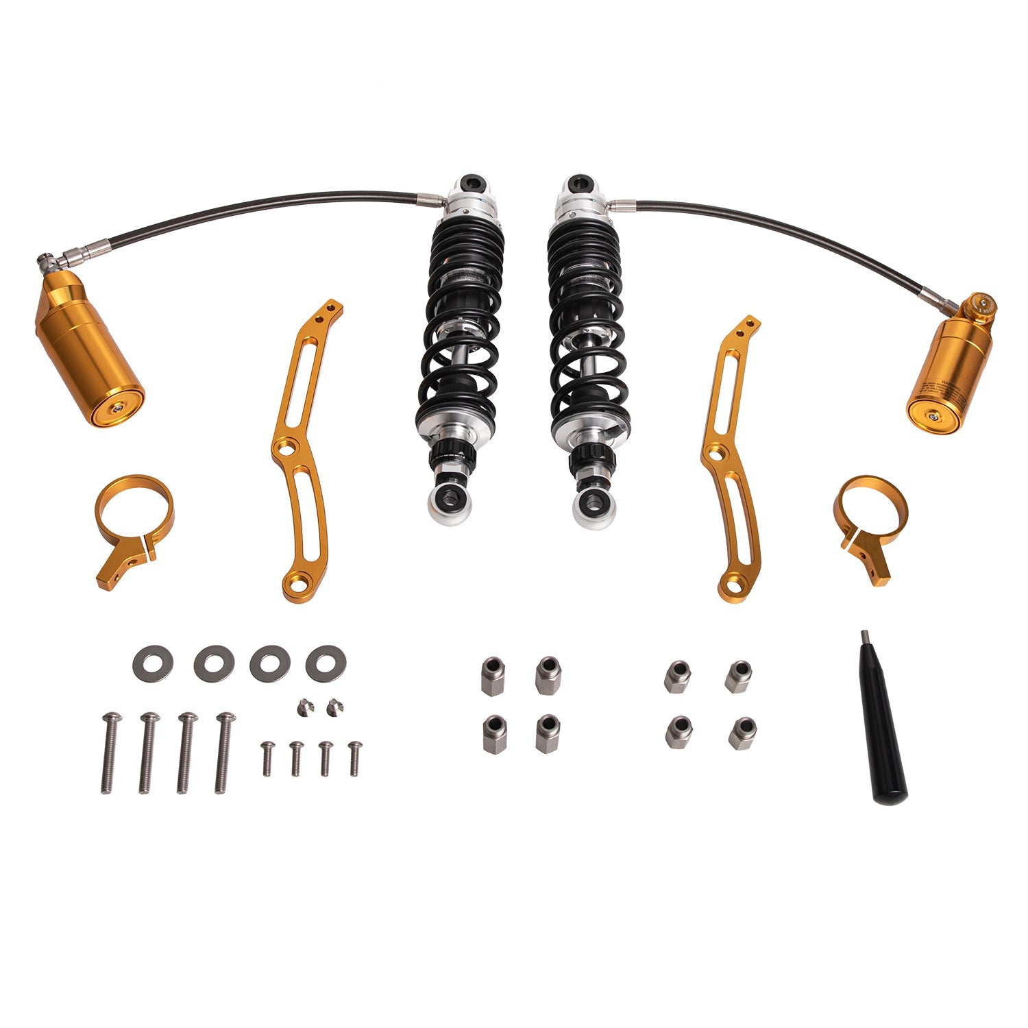 Nitrogen Reservoir Rear Shocks for Harley Davidson FL Models (2014-2023) MA000110