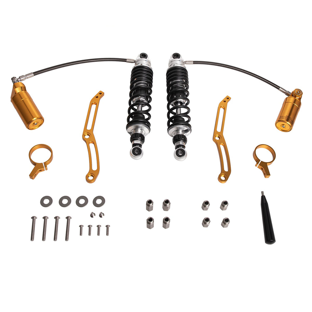 Nitrogen Reservoir Rear Shocks for Harley Davidson FL Models (2014-2023) MA000110