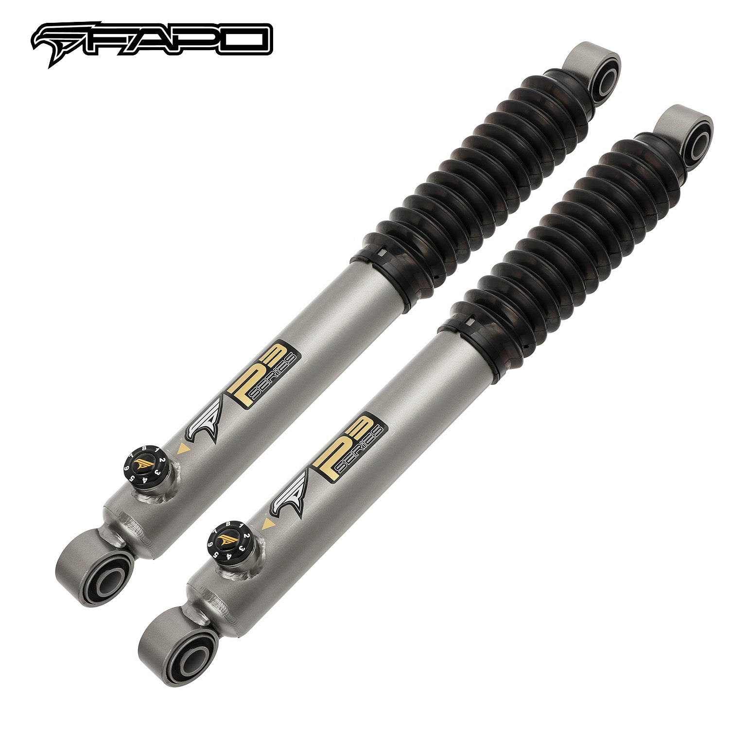 8-Stage Rear 0-5.5 in Lift Shocks for Toyota Tacoma 1995-2004 P3 PA097030