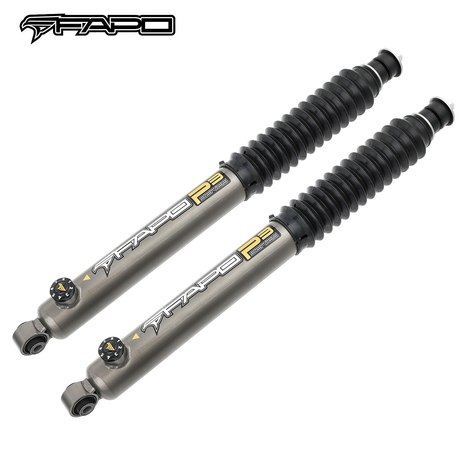 8-Stage Front 0-2.5 in Lift Shocks for 2007-2018 Jeep Wrangler P3 PA160630