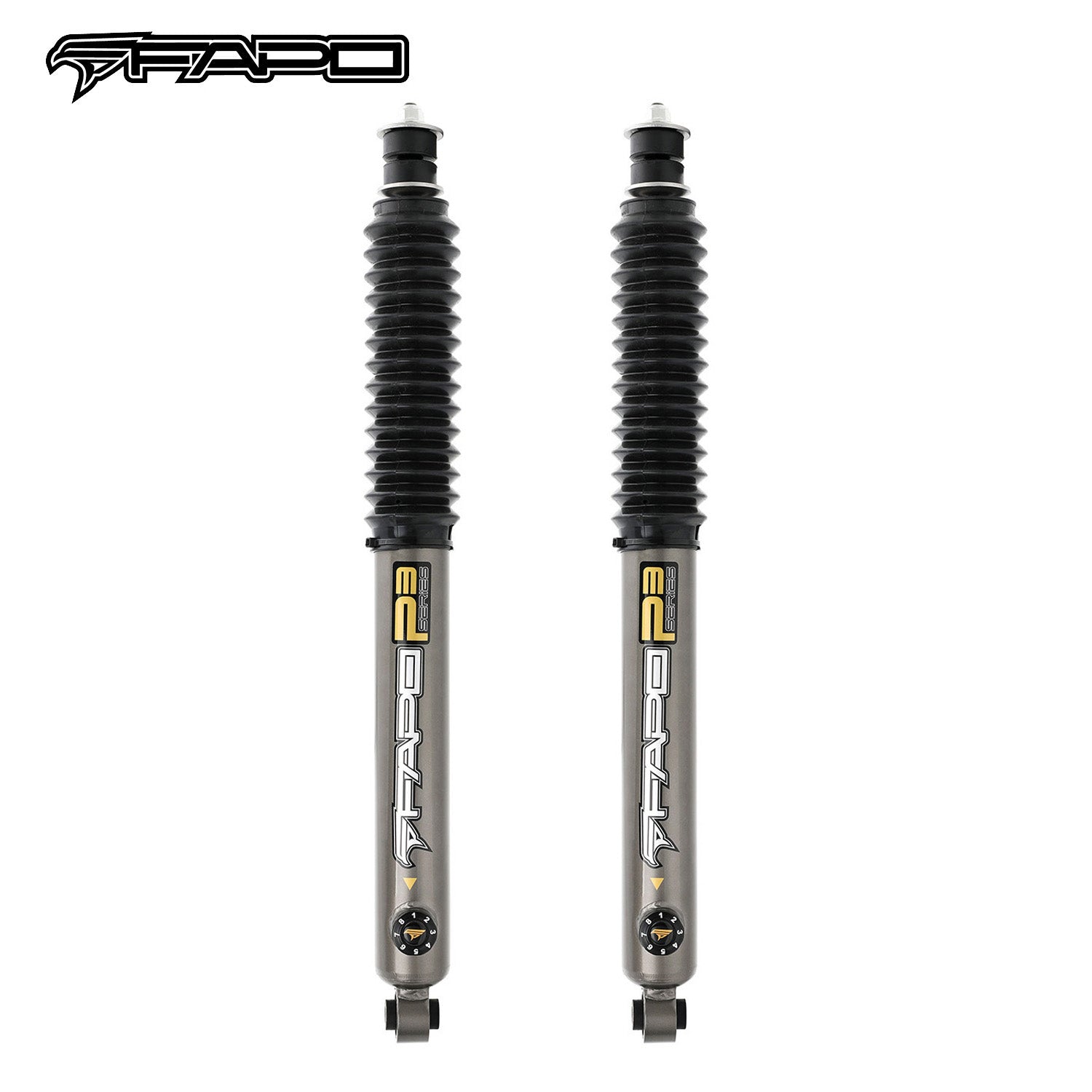 8-Stage Front 0-2.5 in Lift Shocks for 2007-2018 Jeep Wrangler P3 PA160630
