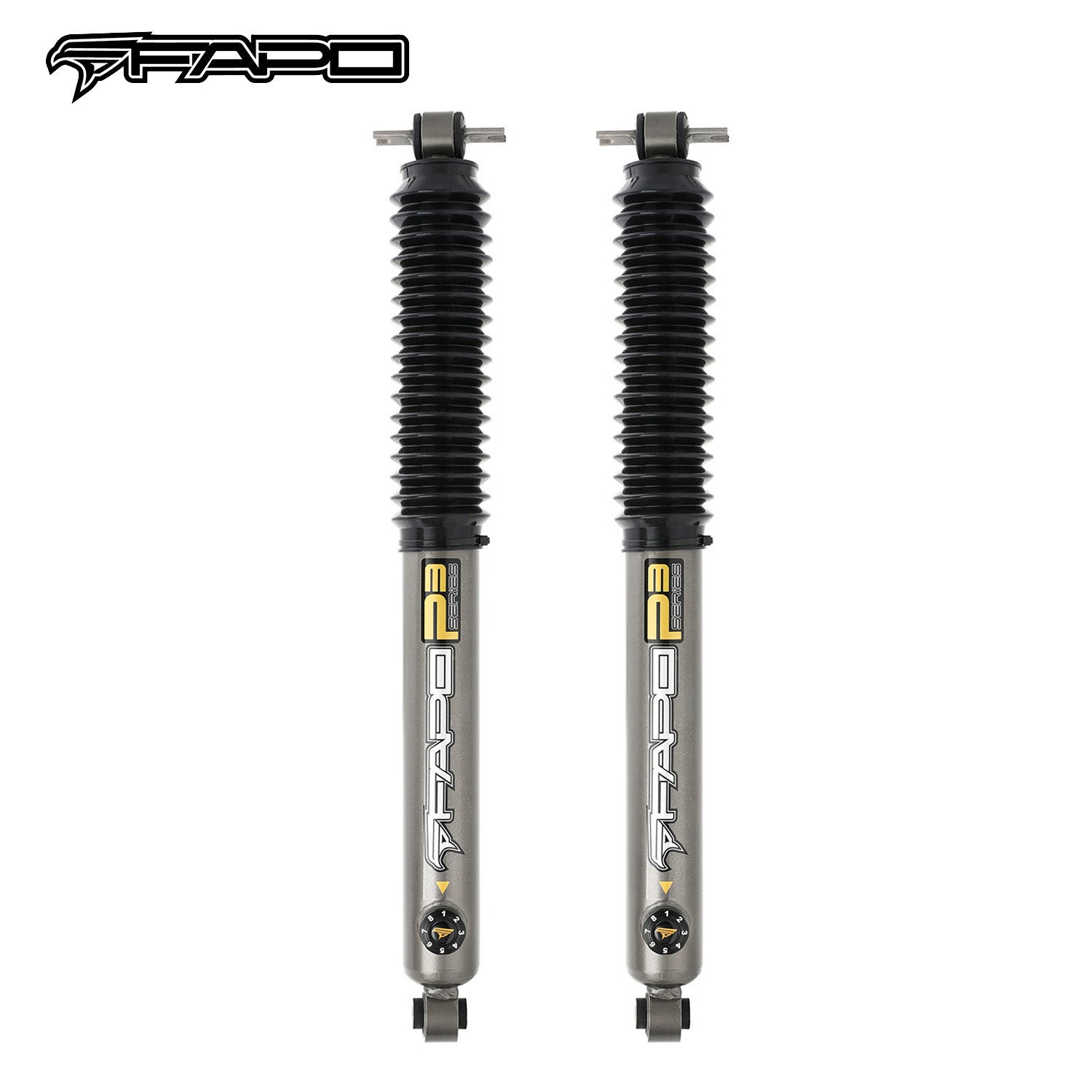 8-Stage Rear 0-2.5 in Lift Shocks for 2007-2018 Jeep Wrangler JK-P3 PA260630