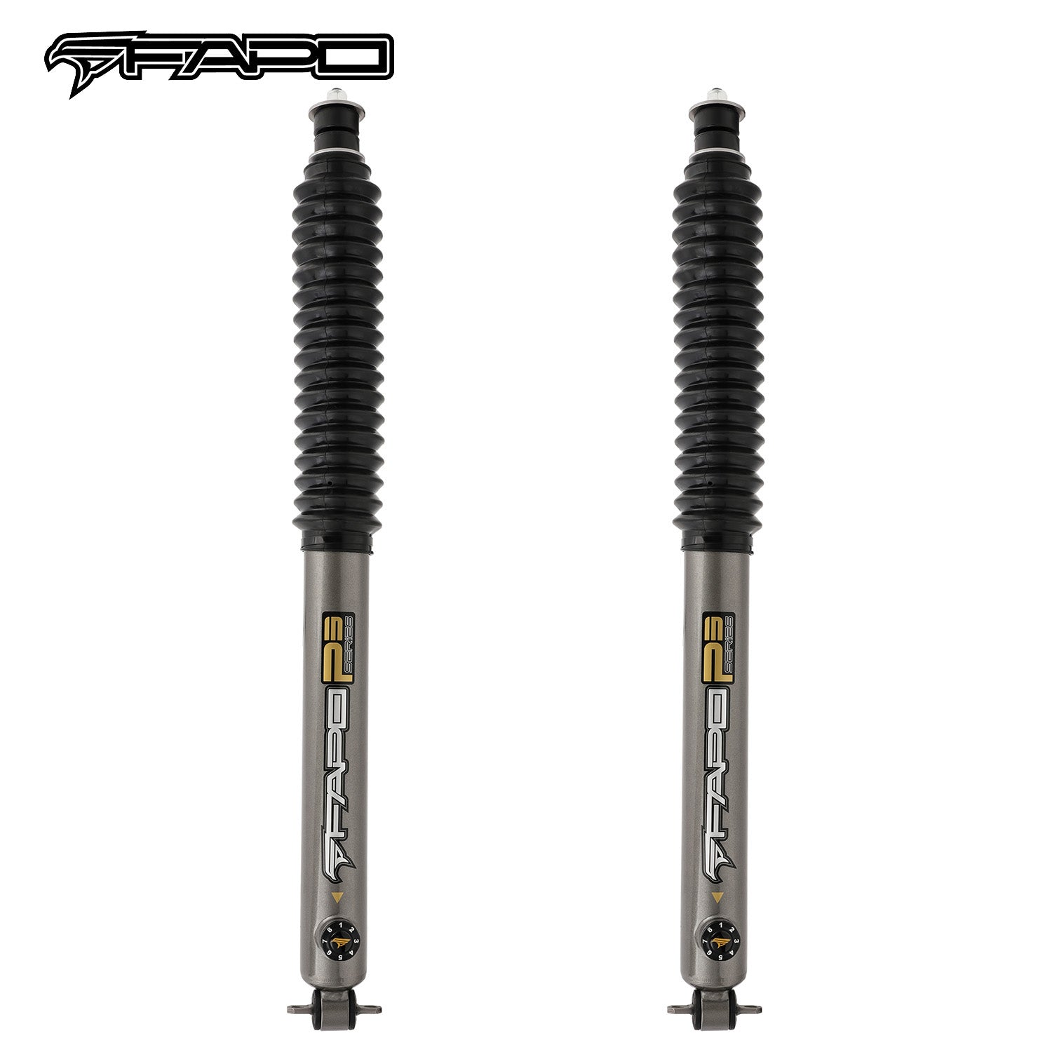 8-Stage Front 6.5-8 in Lift Shocks for 1984-2001 Jeep Cherokee XJ -P3 PA291630