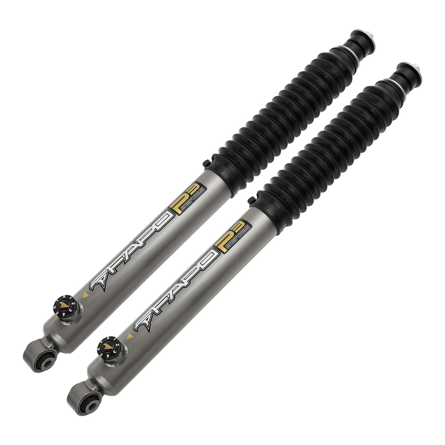 8-Stage Full Set 3-4.5 in Lift Shocks for 2007-2018 Jeep Wrangler JK 4Pcs Set P3 ‎PA360630 PA660630