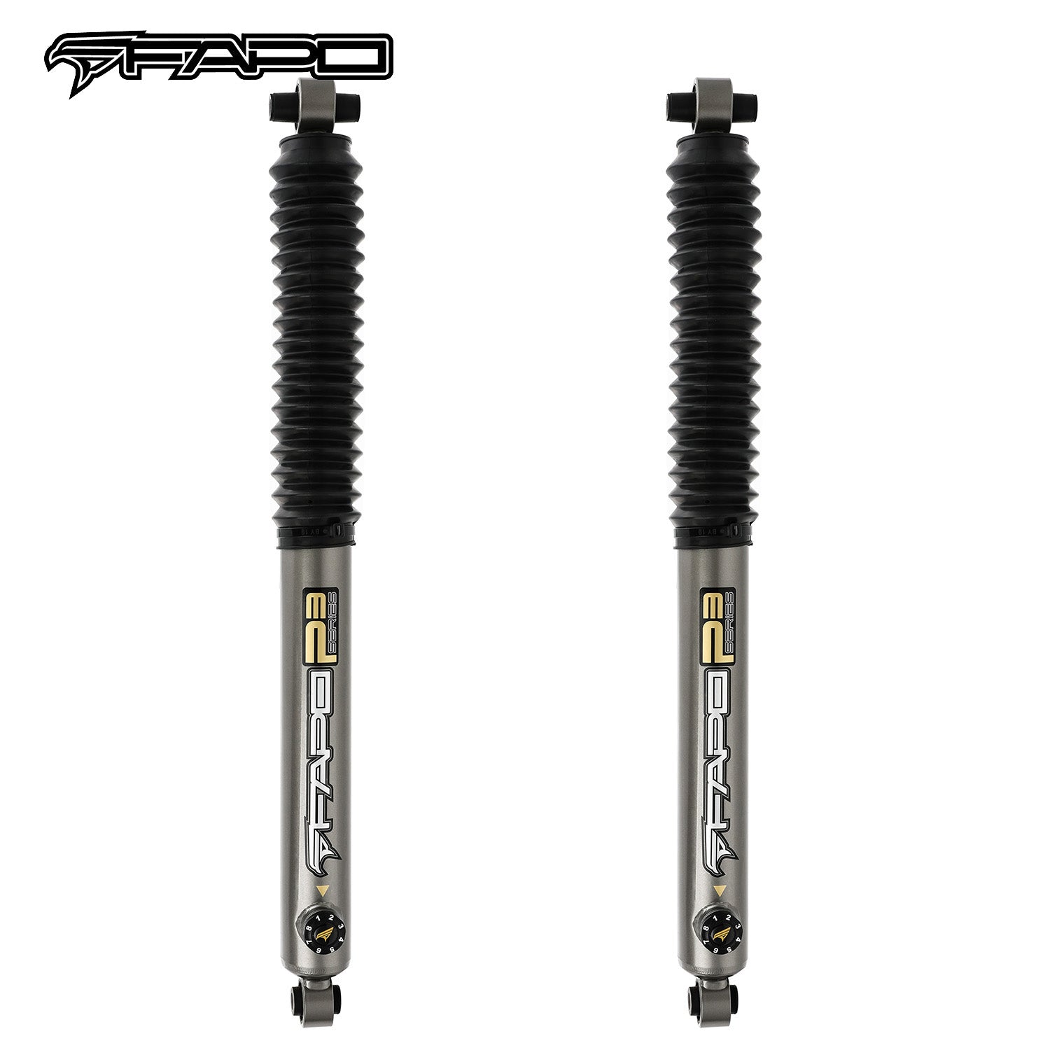 8-Stage Front 3.5-4 in Lift Shocks for 2020-2021 Jeep Gladiator JT -P3 PA391830
