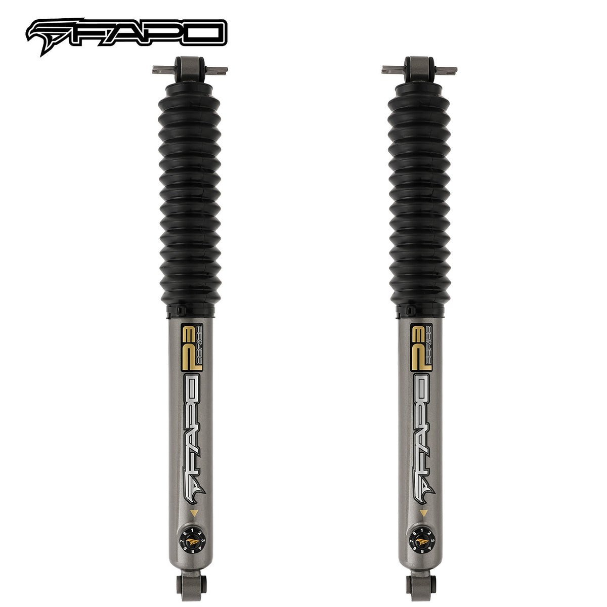 8-Stage Rear 6.5-8 in Lift Shocks for 1997-2006 Jeep Wrangler TJ -P3 PA591631