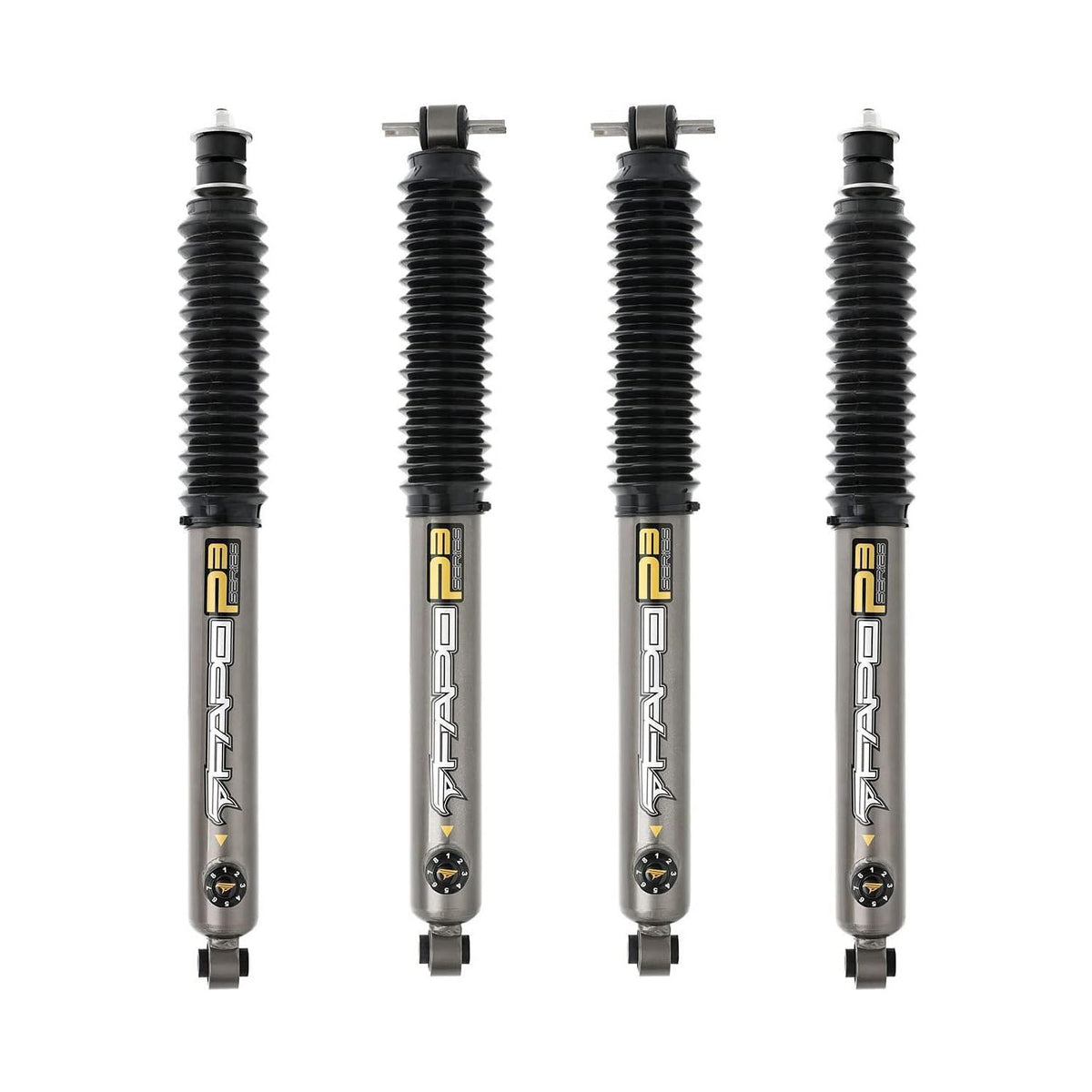 8-Stage Full Set 3-4.5 in Lift Shocks for 2007-2018 Jeep Wrangler JK 4Pcs Set P3 ‎PA360630 PA660630