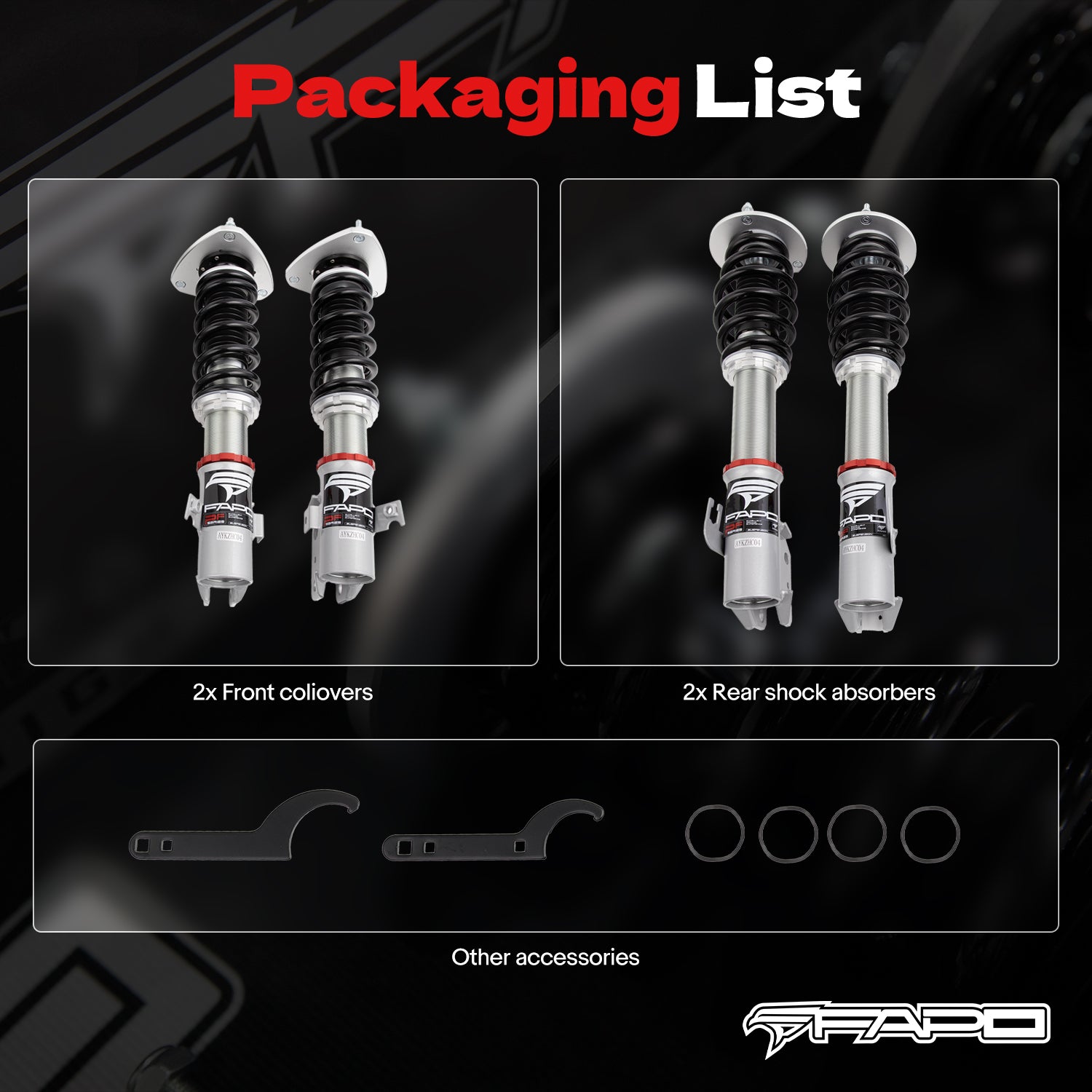 32-Level Damping Coilover for Saab 9-2X 2004-2006 PF000120