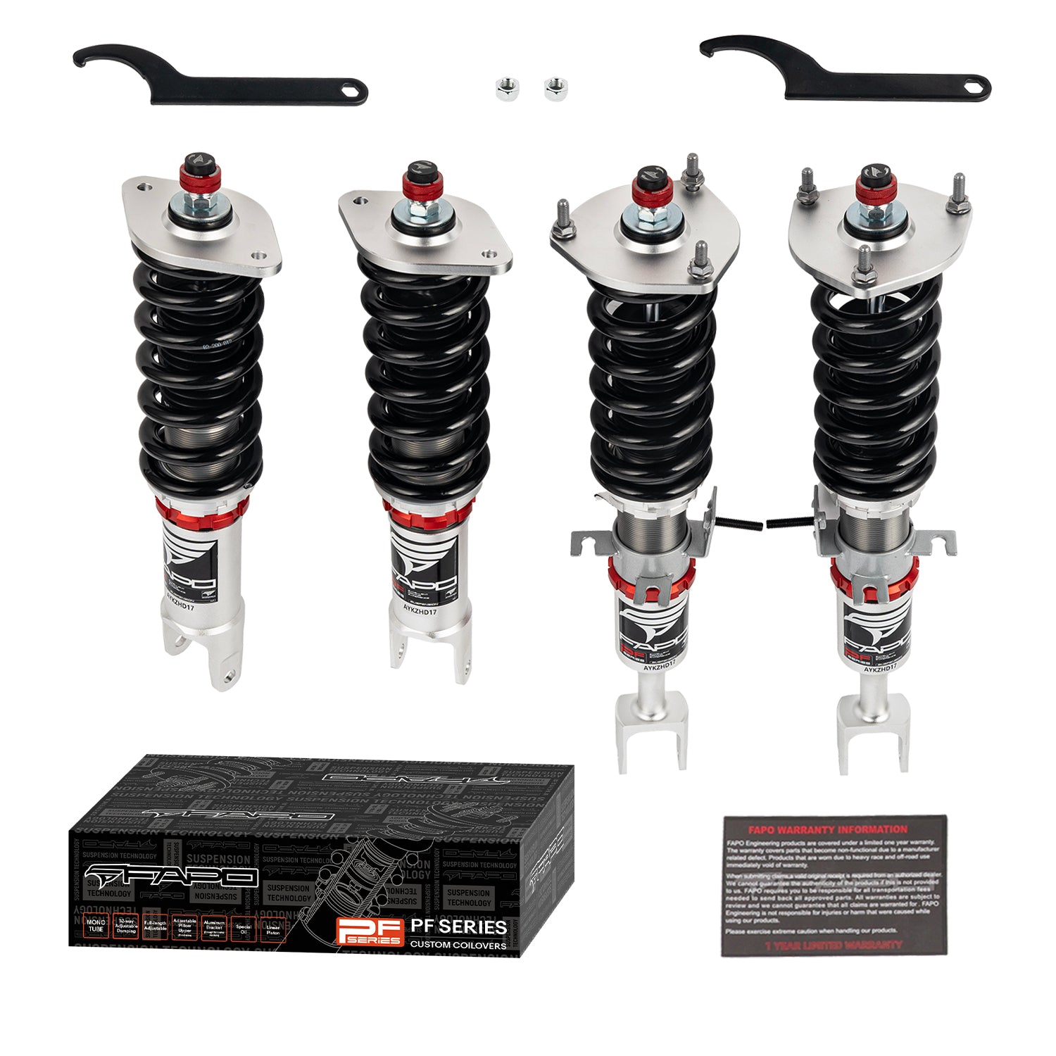 32-Level Damping Coilover for 2002-2009 Nissan 350Z 2WD / Infiniti G35 2WD PF001430