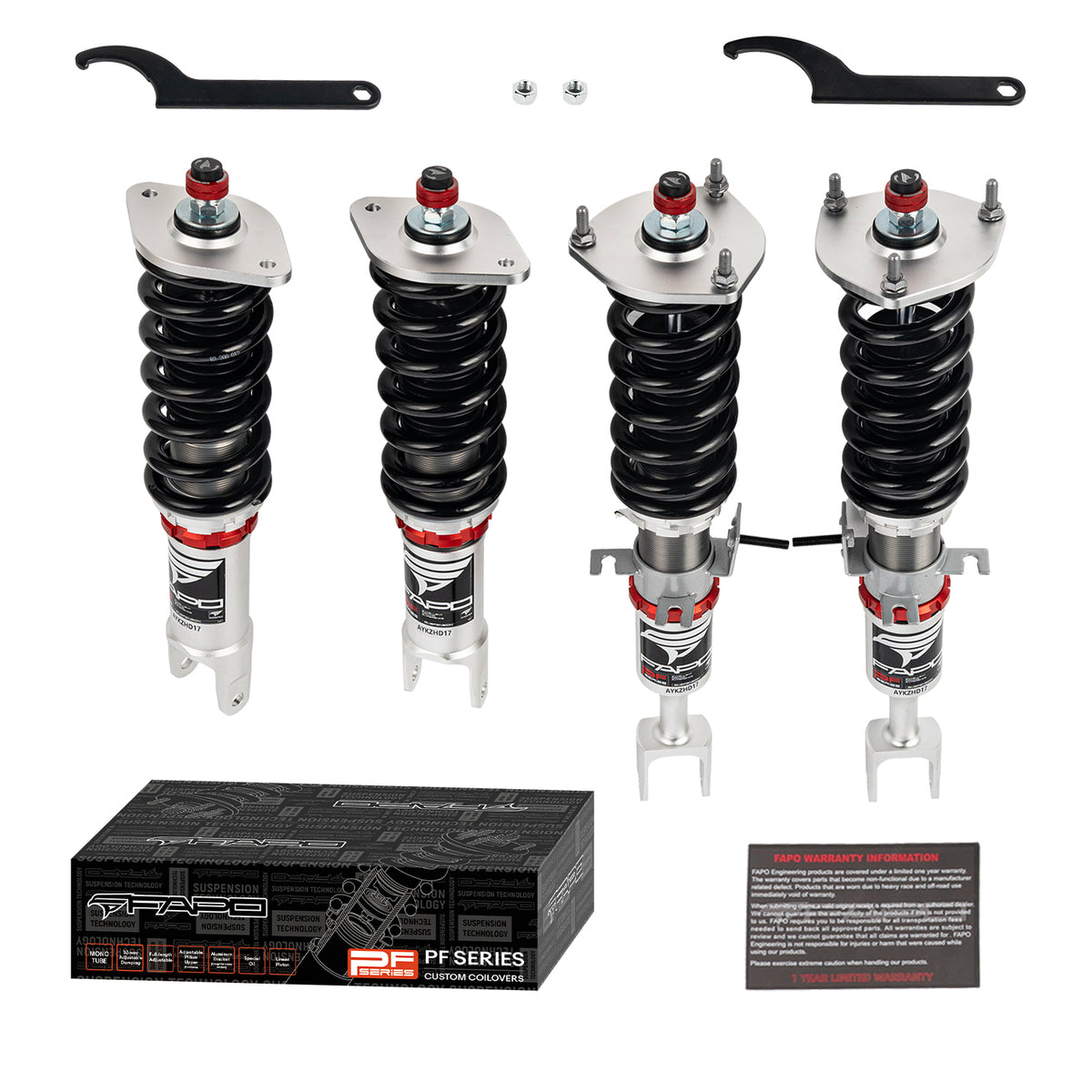 32-Level Damping Coilover for 2002-2009 Nissan 350Z 2WD / Infiniti G35 2WD PF001430