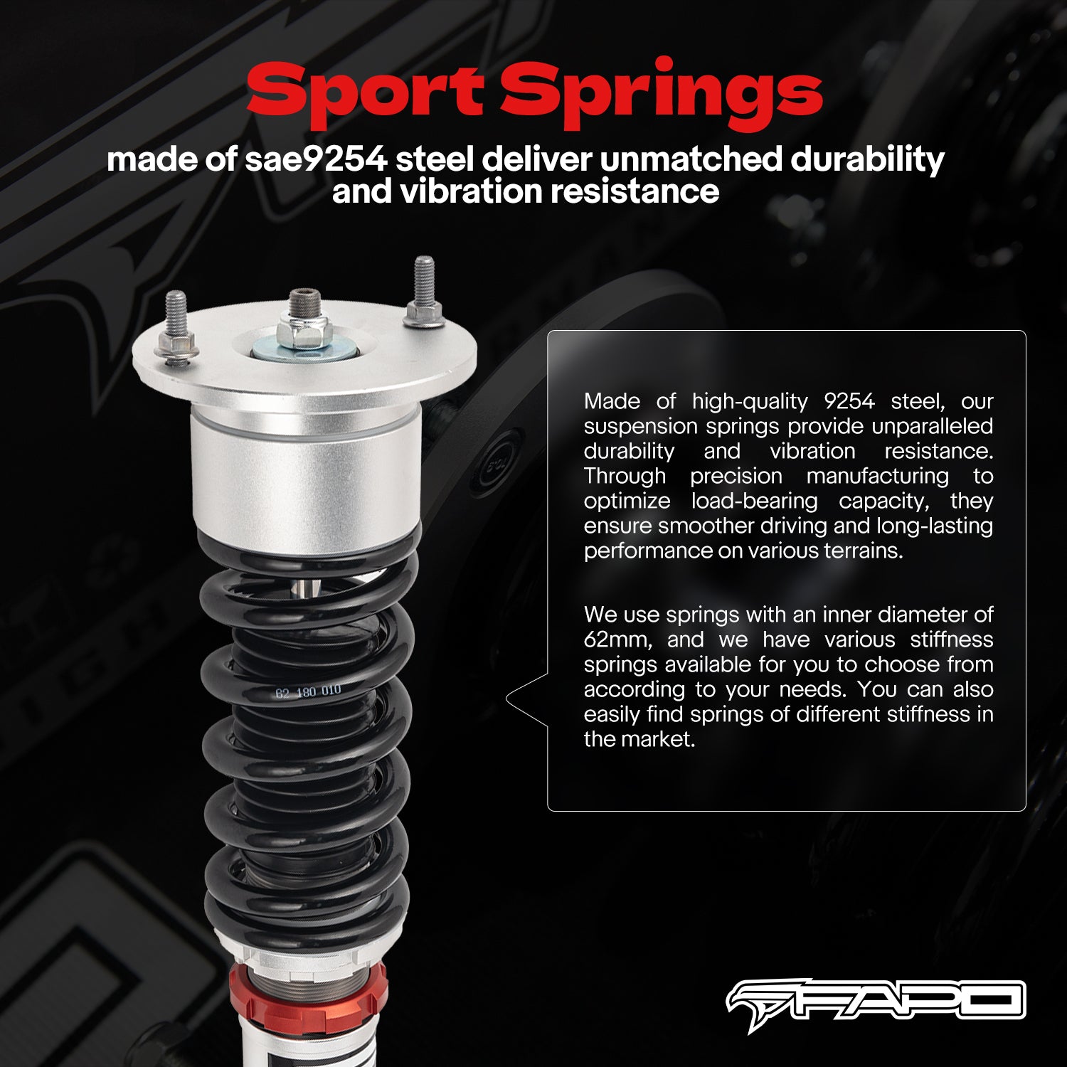 32-Level Damping Coilover for Volkswagen Passat FWD B5G/B5.5 1996-2005 & Skoda Superb 1st Gen B5 2001-2008 PF004730