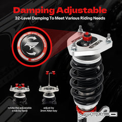 32-Level Damping Coilover For Chevrolet Cruze 1st Gen J300 2008-2016 PF009620