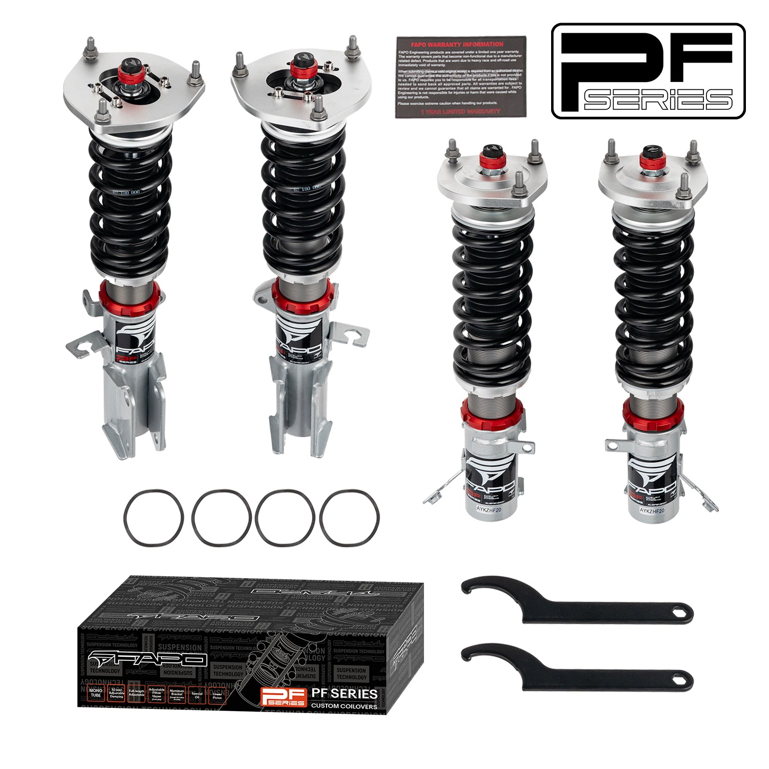 32-Level Damping Coilover For Toyota Corolla 6th/7th/8th Gen AE92/AE100/AE101/AE102/AE110/AE111 1987-2000 PF005530