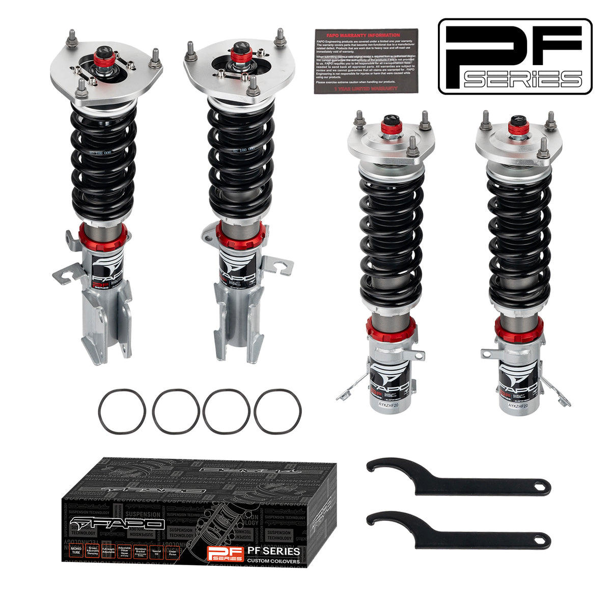 32-Level Damping Coilover For Toyota Corolla 6th/7th/8th Gen AE92/AE100/AE101/AE102/AE110/AE111 1987-2000 PF005530