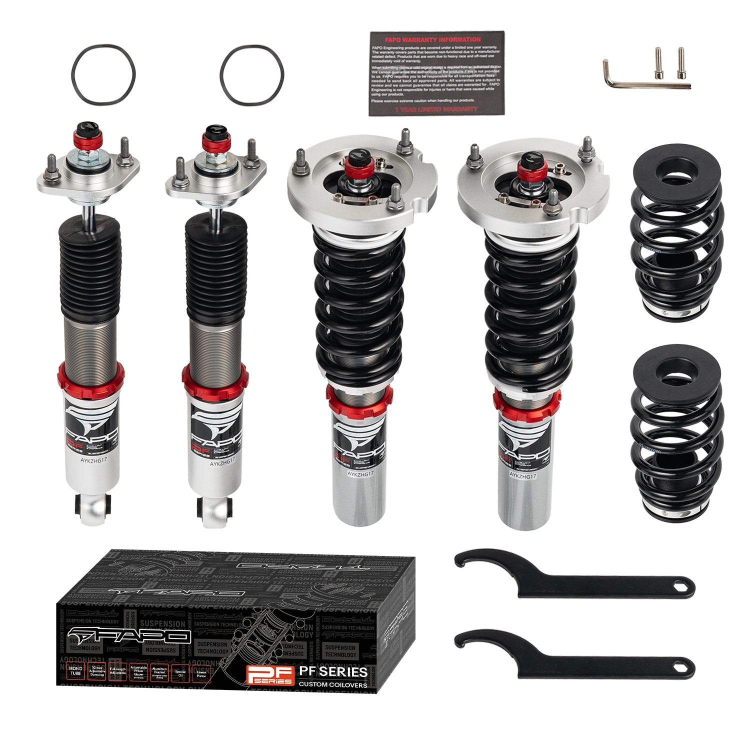 32-Level Damping Coilover for 1982-1994 BMW 3 Series E30 51mm PF006230