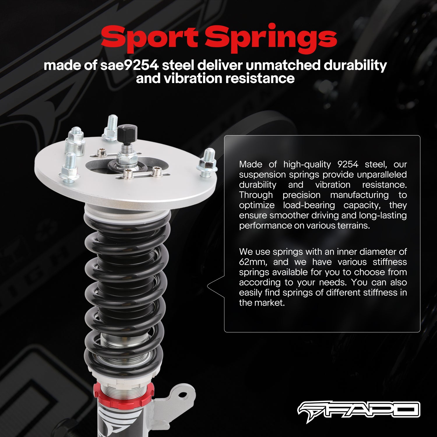 32-Level Damping Coilover for BMW 3-Series F30 328i 335i 2013-2019/BMW 4 Series 2013+ PF006520