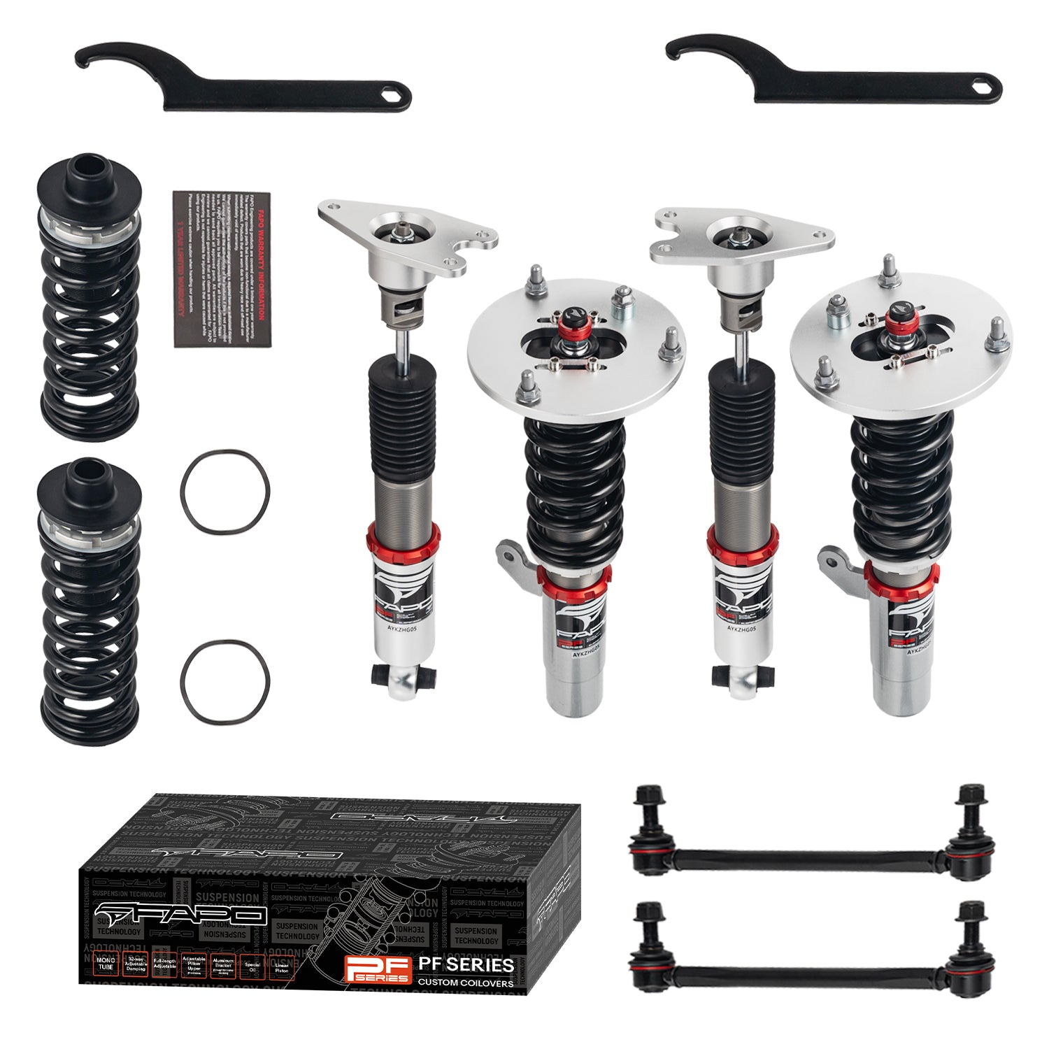 32-Level Damping Coilover For BMW 3 Series 6th Gen F30/F31/F34 2011-2021 / 4 Series 1st Gen F32/F33/F36 PF006530