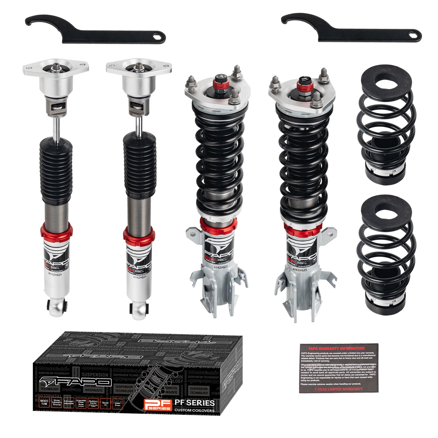 32-Level Damping Coilover for 2007-2019 Mazda 2 DE5 / Ford Fiesta B299 PF007530