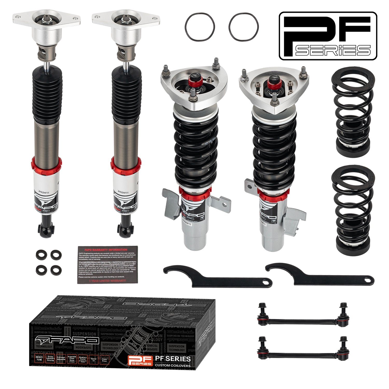 32-Level Damping Coilover For Mazda 3 BK 2003-2013 / Mazdaspeed3 2007-2009 / Ford Focus MK2 2005-2014 PF007930