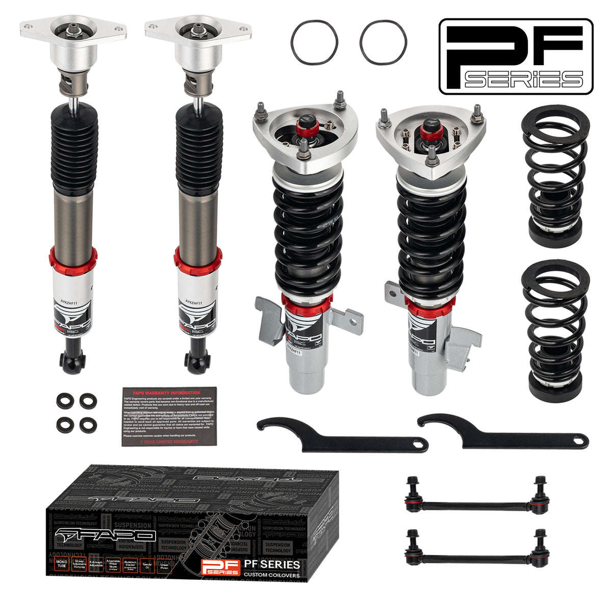 32-Level Damping Coilover For Mazda 3 BK 2003-2013 / Mazdaspeed3 2007-2009 / Ford Focus MK2 2005-2014 PF007930