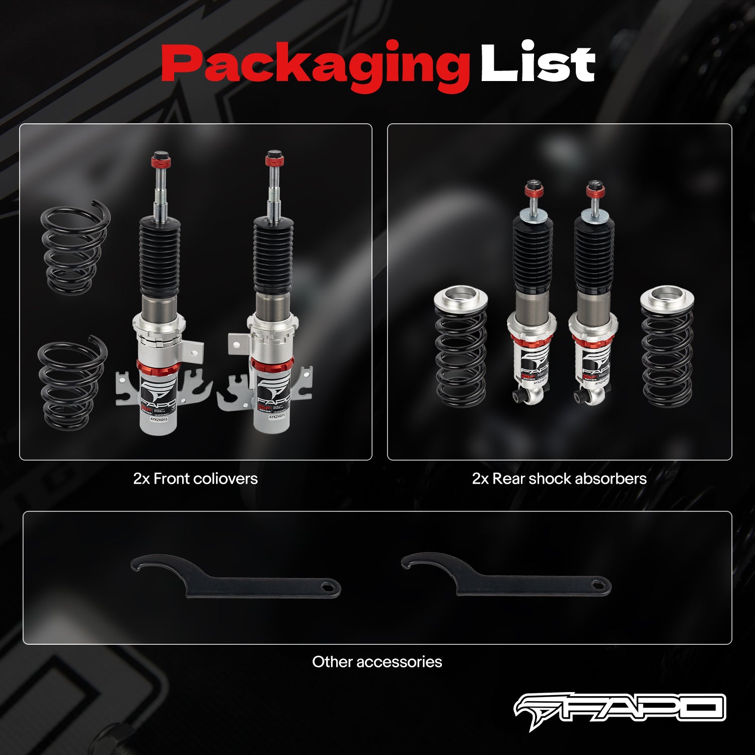32-Level Damping Coilover for Pontiac G8 2008-2009 PF008030