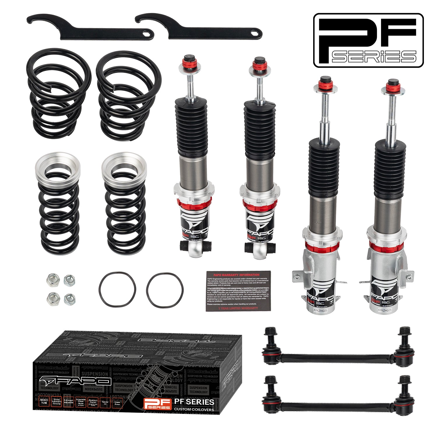 32-Level Damping Coilover For Chevrolet Camaro 5th Gen 2010-2015 PF009530