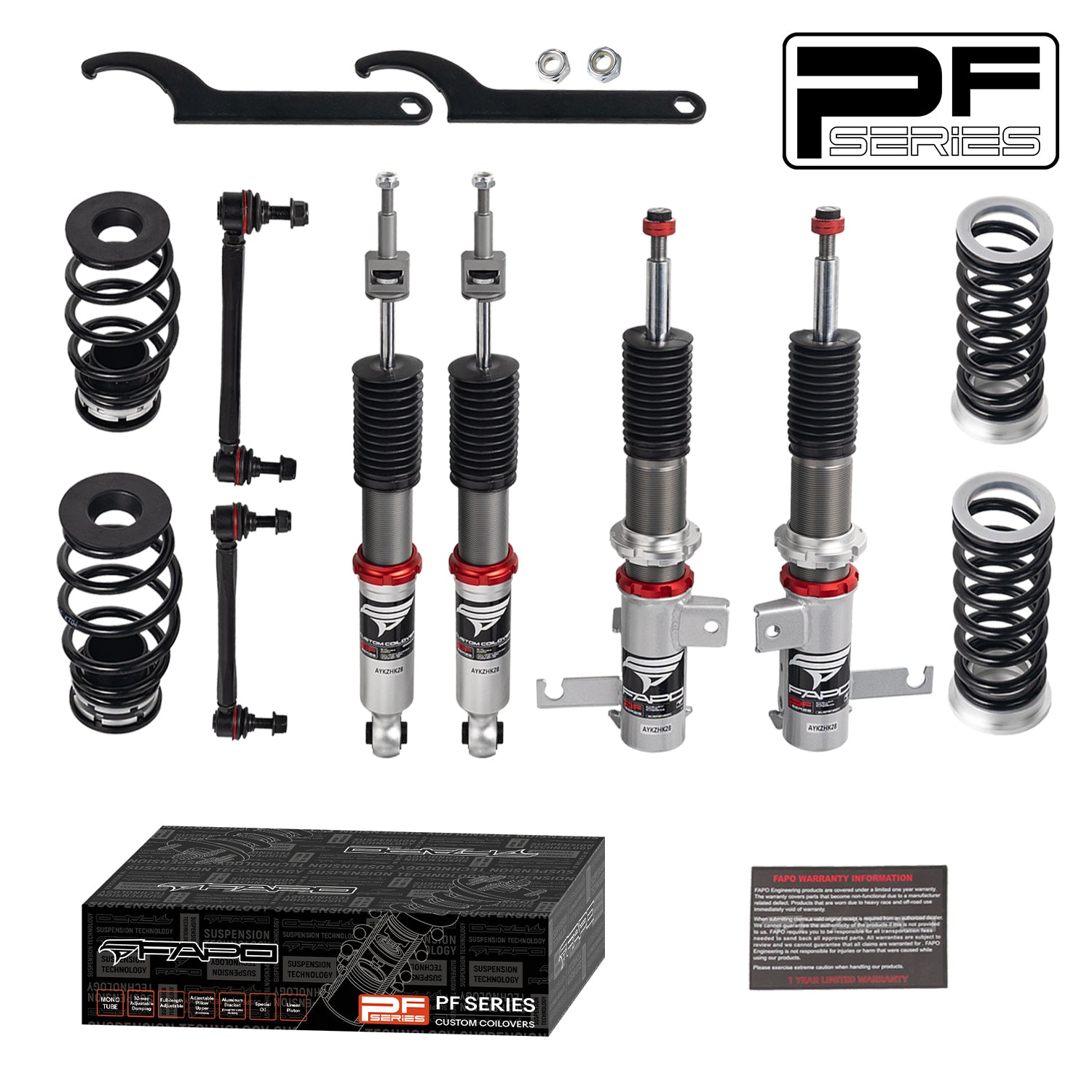 32-Level Damping Coilover For Chevrolet Cruze 1st Gen J300 2008-2016 PF009630