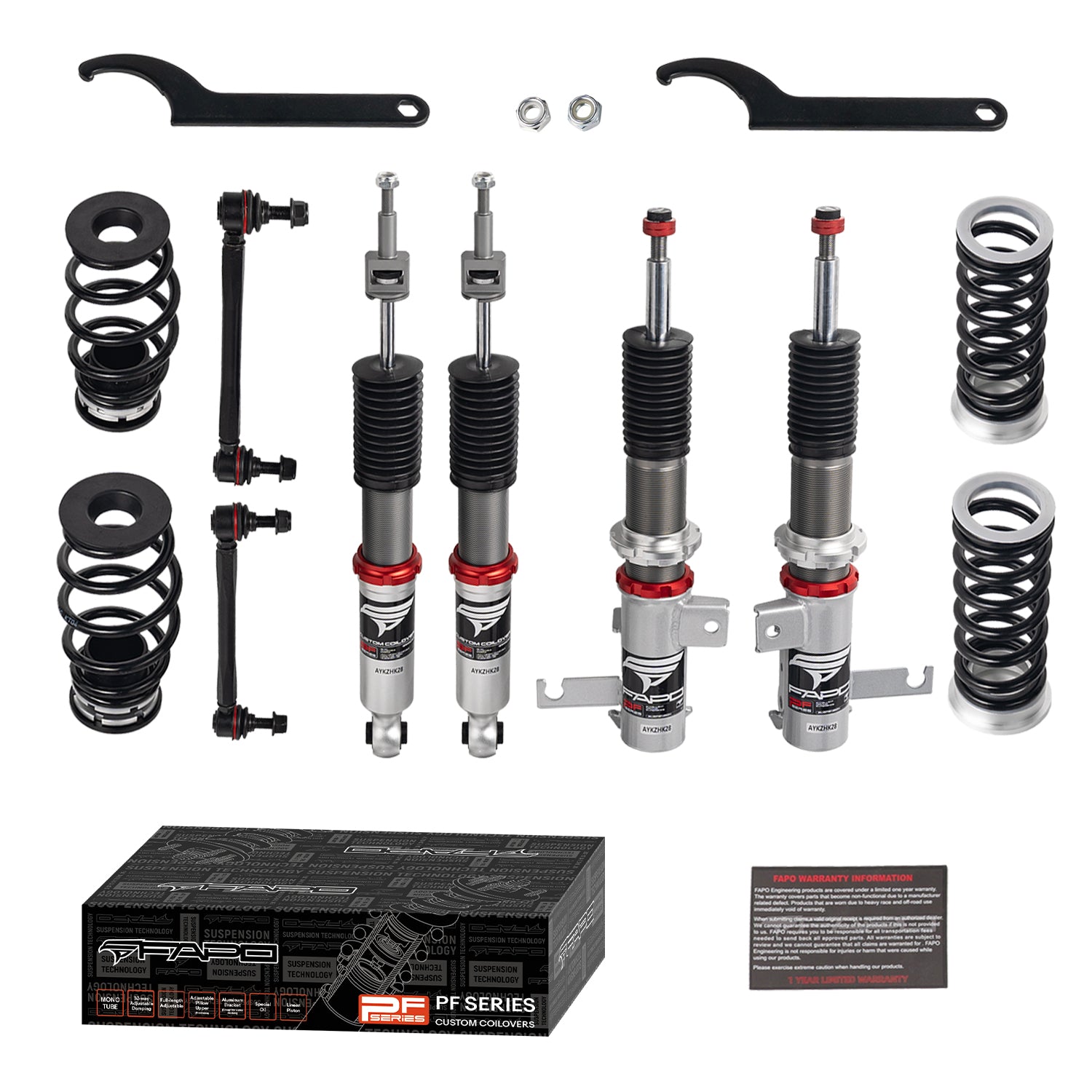 32-Level Damping Coilover For Chevrolet Cruze 1st Gen J300 2008-2016 PF009630