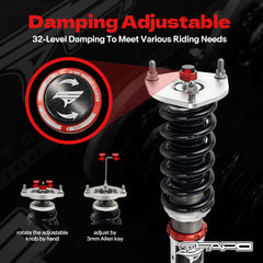 32-Level Damping Coilover for Lexus LS400 1st Gen XF10/UCF10 1989-1994 PF015230
