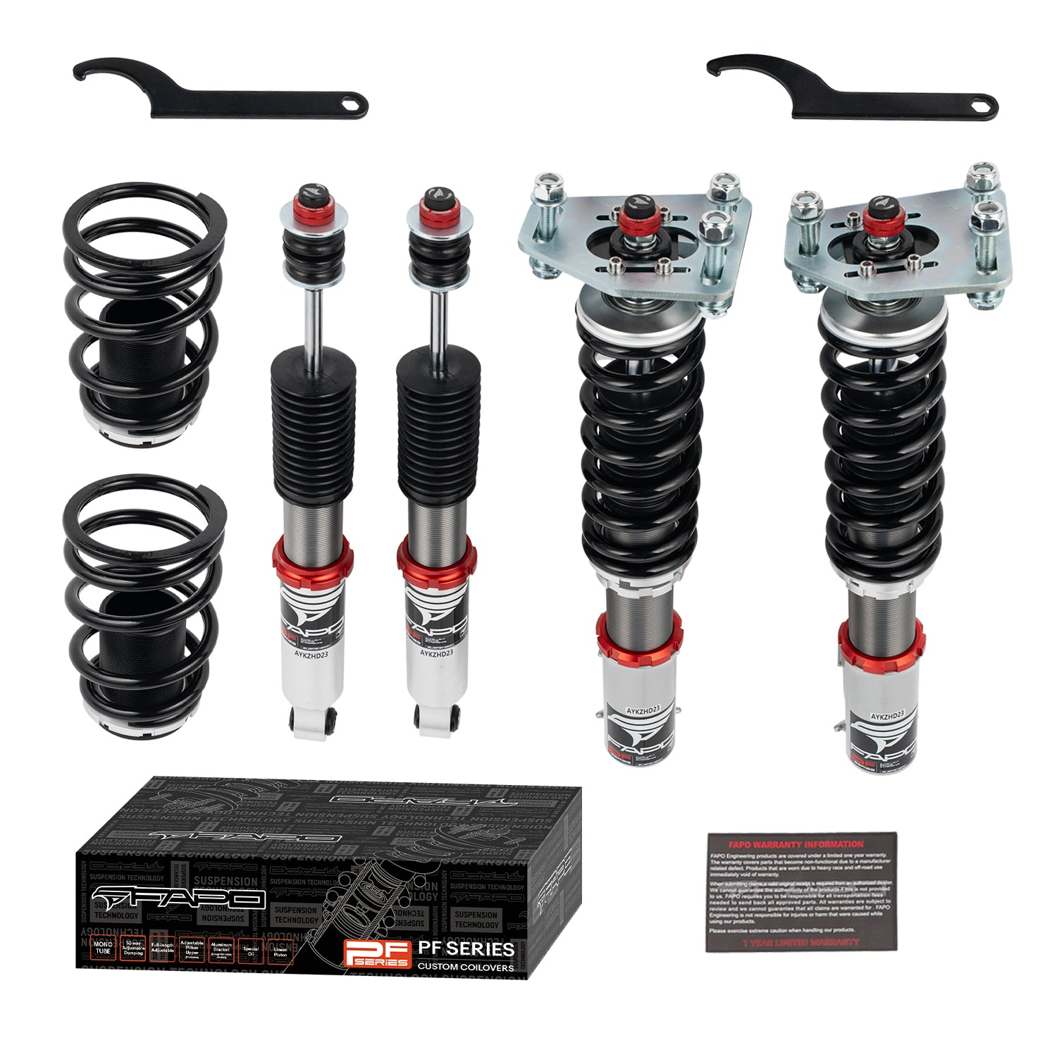 32-Level Damping Coilover for Ford Fairmont 1981-1983 & Mustang 3rd Gen 1979-1993 PF017130