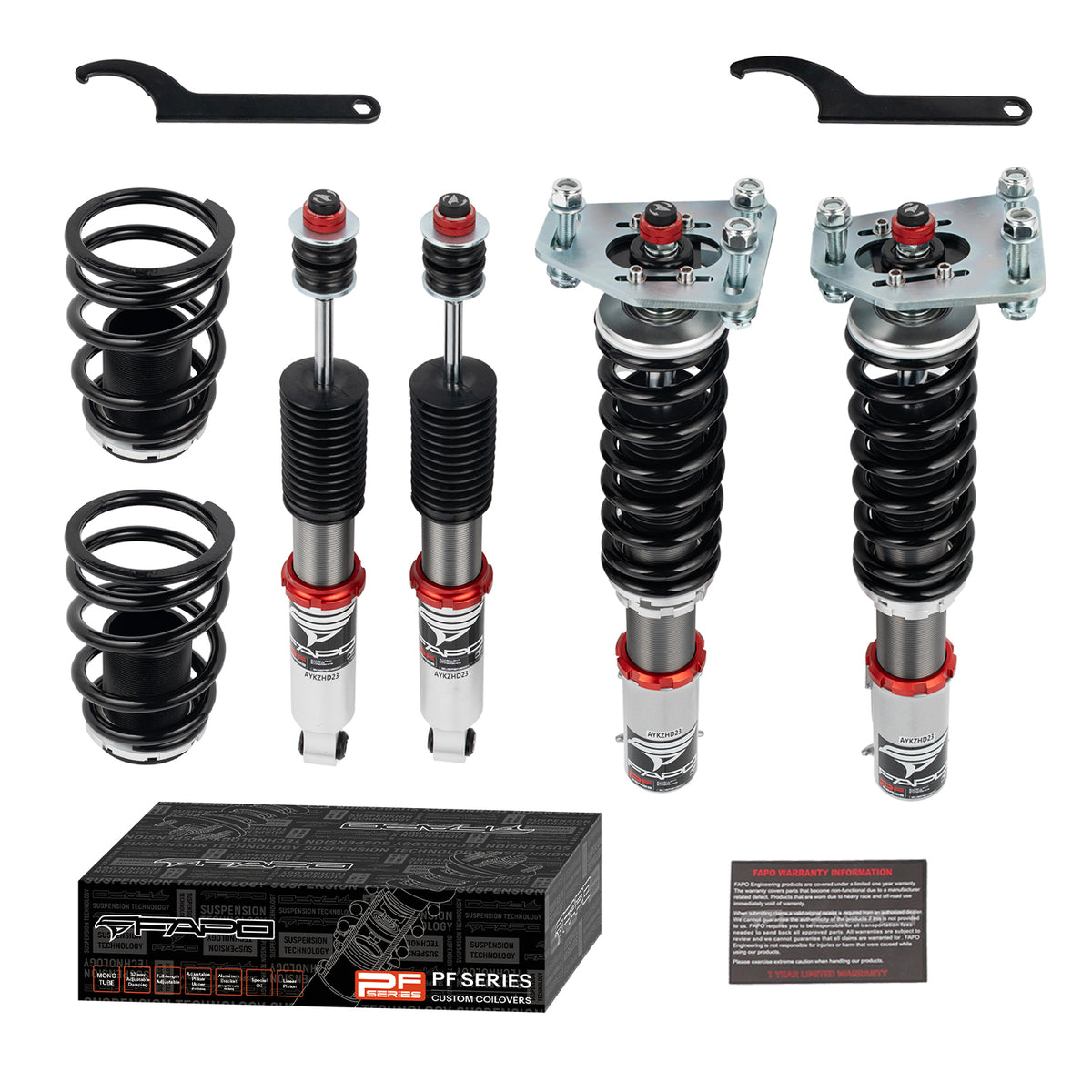 32-Level Damping Coilover for Ford Fairmont 1981-1983 & Mustang 3rd Gen 1979-1993 PF017130