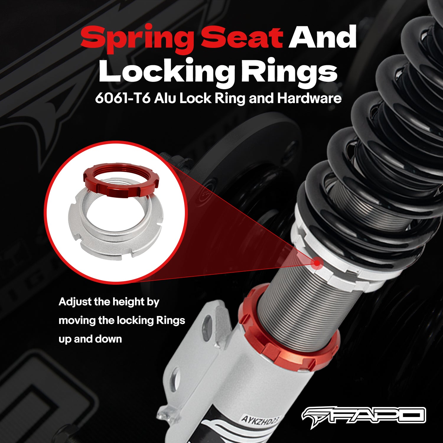 32-Level Damping Coilover for Ford Fairmont 1981-1983 & Mustang 3rd Gen 1979-1993 PF017130