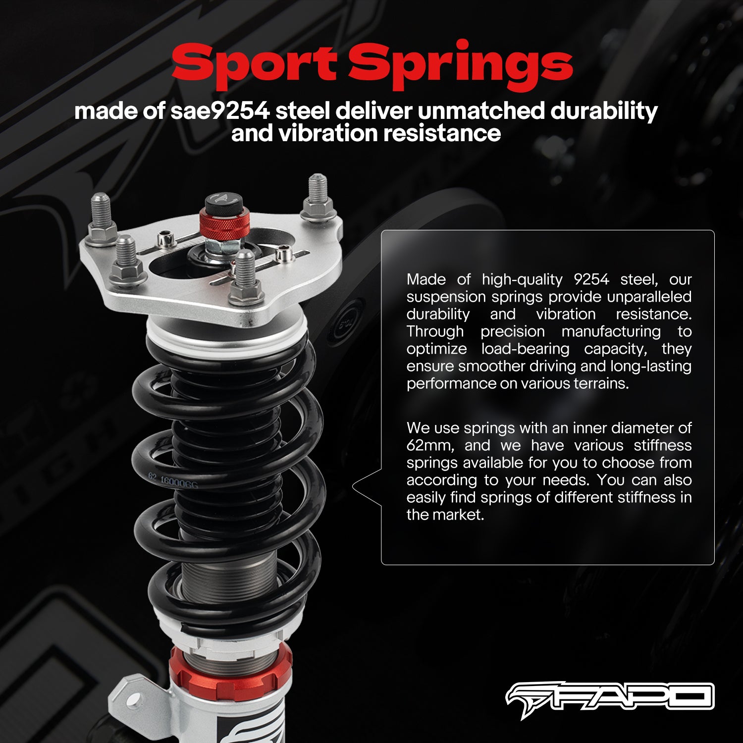 32-Level Damping Coilover for Honda Civic 2016-2025 / Honda Insight 2019-2022/Honda Integra 2022+ PF022730