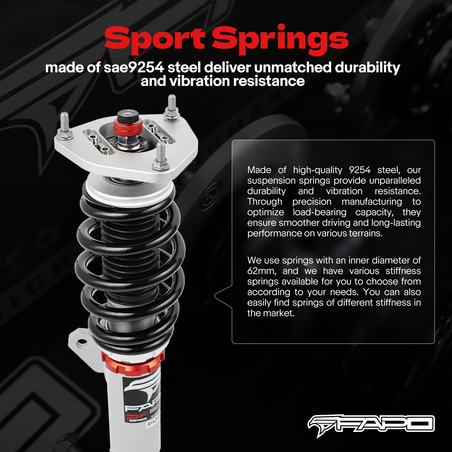 32-Level Damping Coilover Volkswagen R32 MK5/A5 2008 & VW Rabbit MK5 2006-2009 PF024830