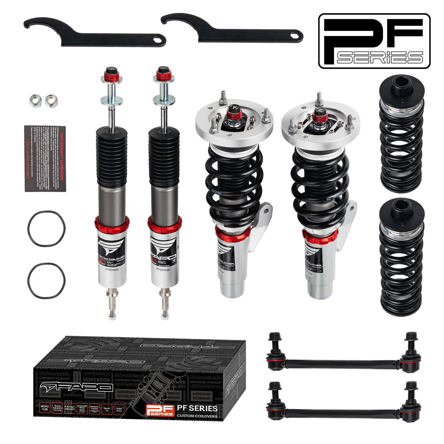 32-Level Damping Coilover For BMW 3 Series 5th Gen AWD E90 2006-2011 PF026430