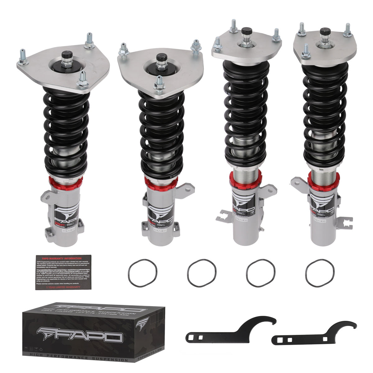 32-Level Damping Coilover for 2002-2008 Hyundai Tiburon GK & Coupe GK PF029320
