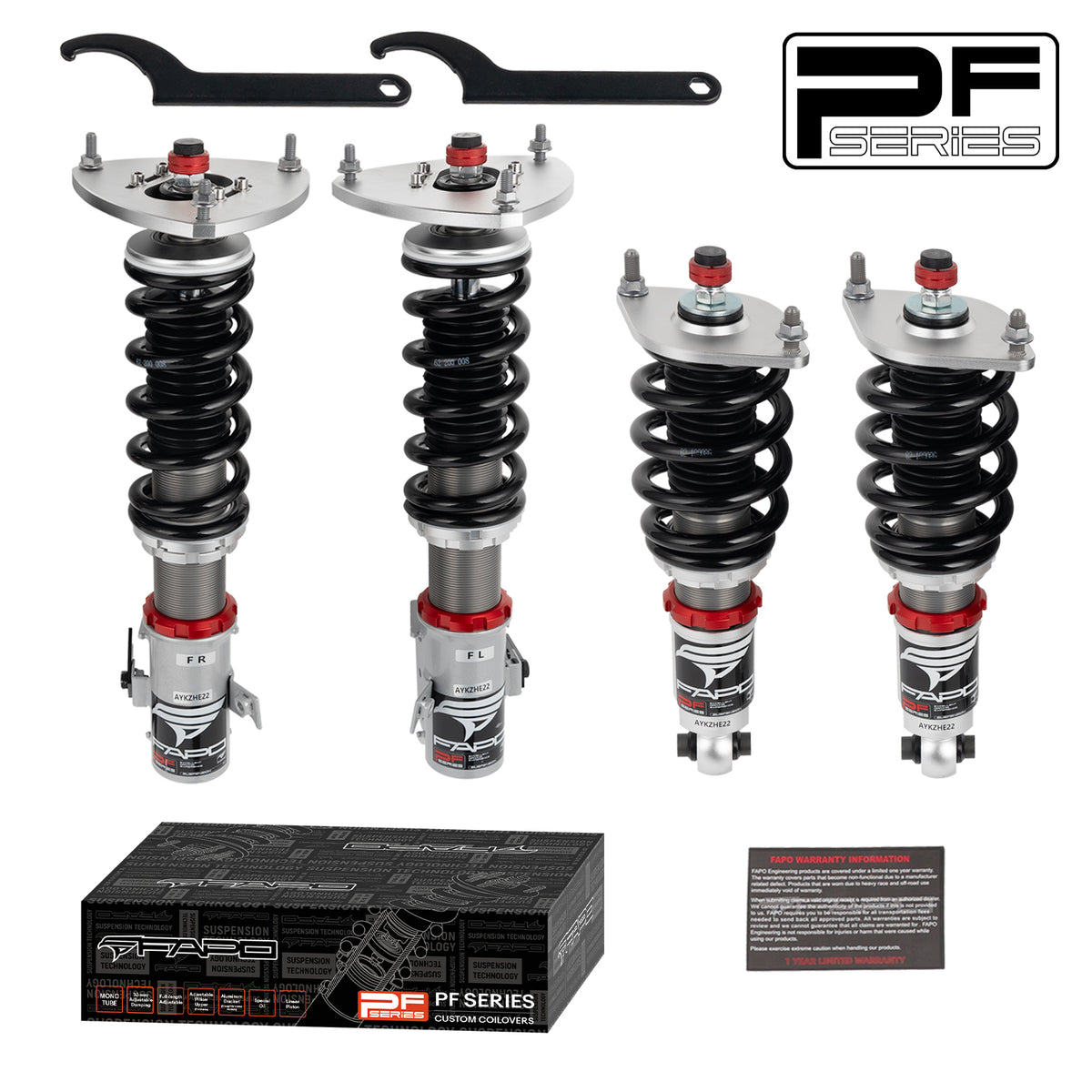 32-Level Damping Coilover For Subaru WRX / WRX STI 1st Gen VA1 / VA2 2014-2021 PF030130