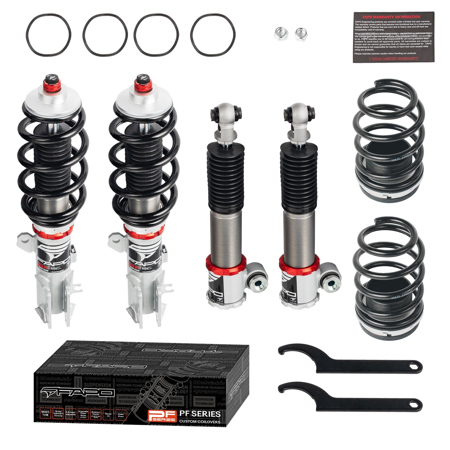 32-Level Damping Coilover for 2011-2018+ Kia Rio UB / Hyundai Accent RB – Includes Pegas  PF039230