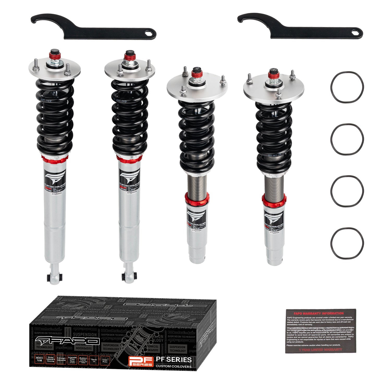 32-Level Damping Coilover for 1998-2006 Mercedes-Benz S-Class W220 / CL-Class C215 (AIRMATIC Compatible) PF046330