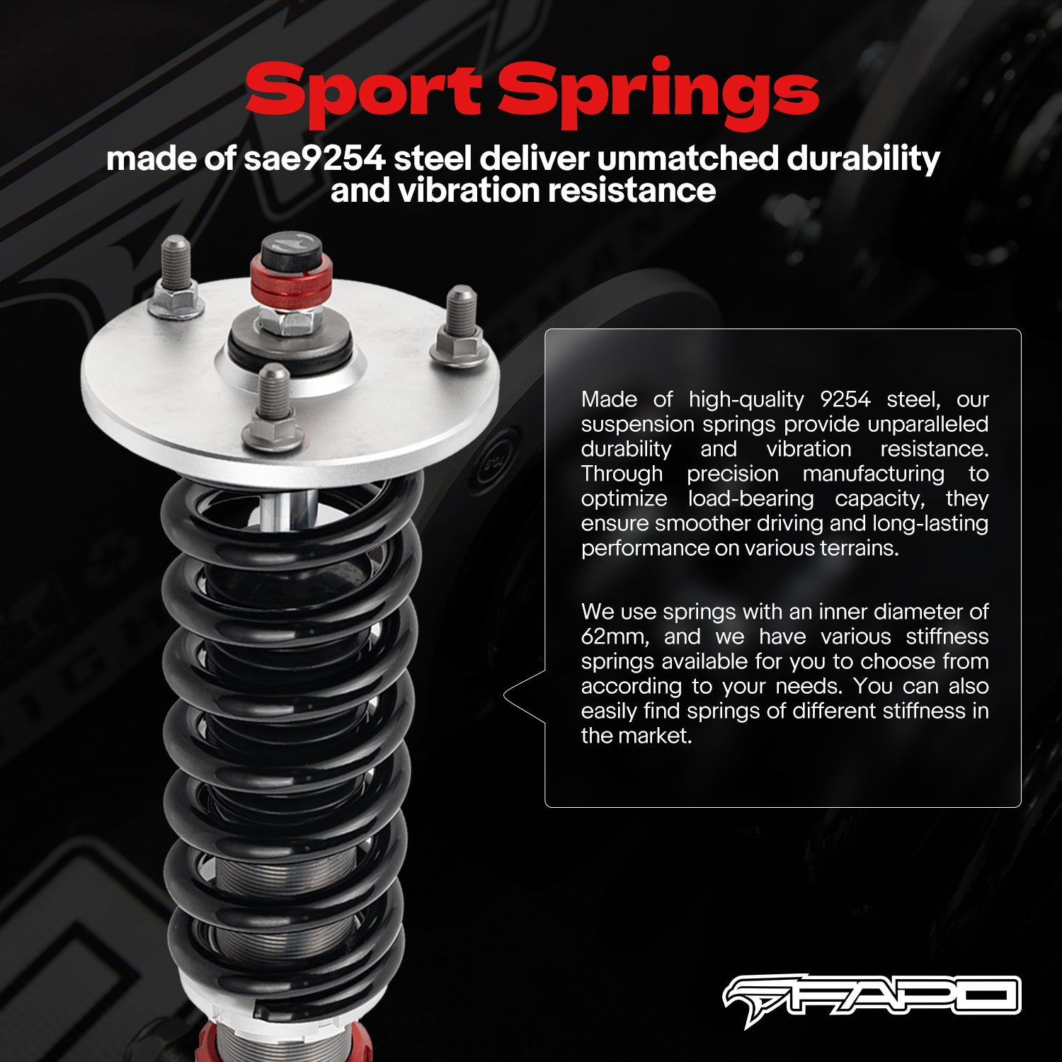 32-Way Adjustable Damping Coilover for Mercedes-Benz C-Class 4th Gen 2WD W205/S205/C205/A205 2014-2021 PF056330