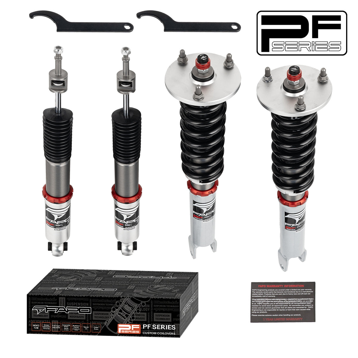 32-Way Adjustable Damping Coilover for Mercedes-Benz C-Class 4th Gen 2WD W205/S205/C205/A205 2014-2021 PF056330