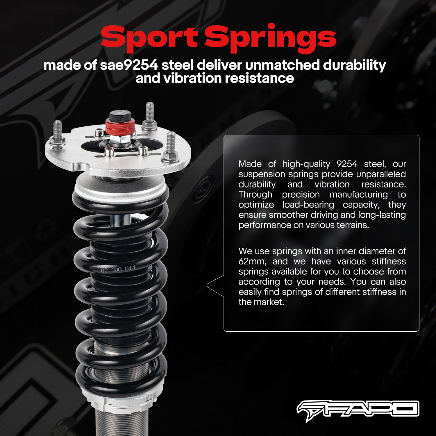 32-Level Damping Coilover for Benz E-Class W124 1986-1998 & Mercedes-Benz 190E 1984-1993 PF066330